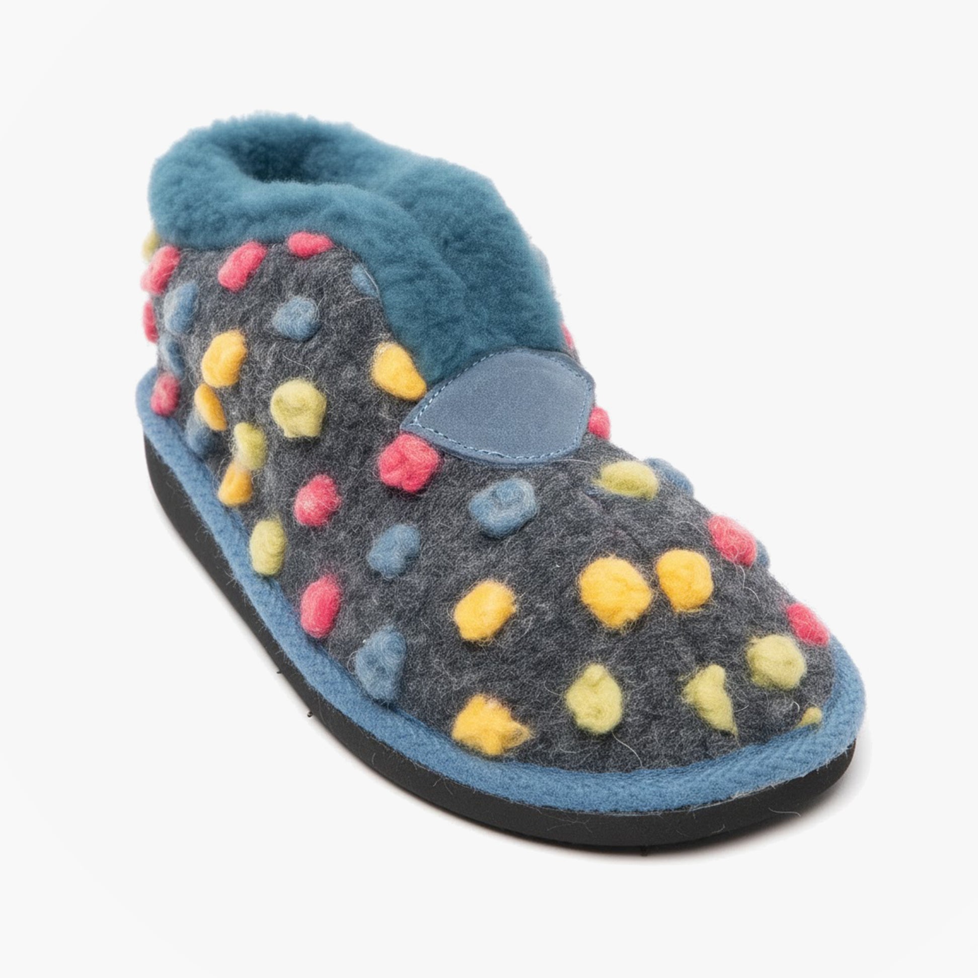 Sleepers TILLY Womens Boot Slippers Blue/Multi