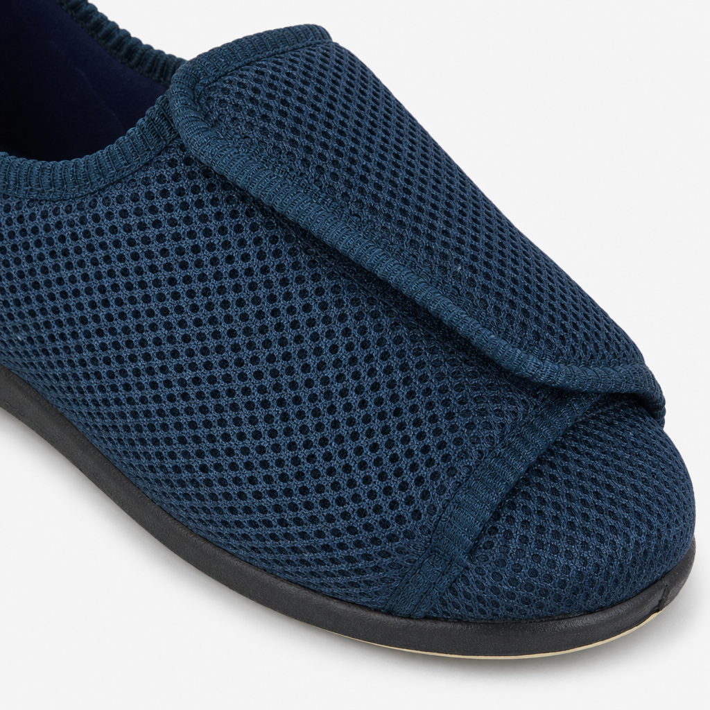 Sleepers TERRY Mens Full Slippers Navy Blue