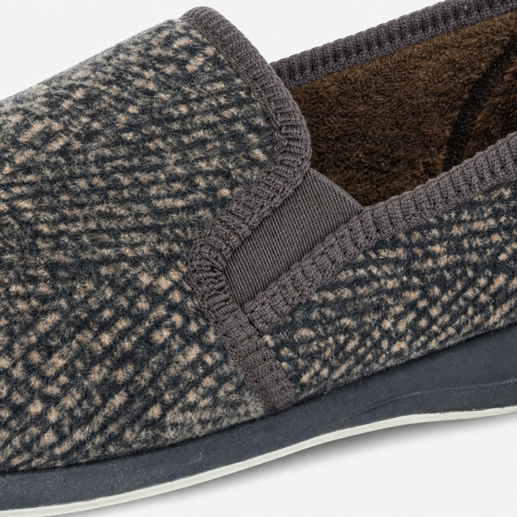 Sleepers JOSEPH Mens Full Slippers Brown Check
