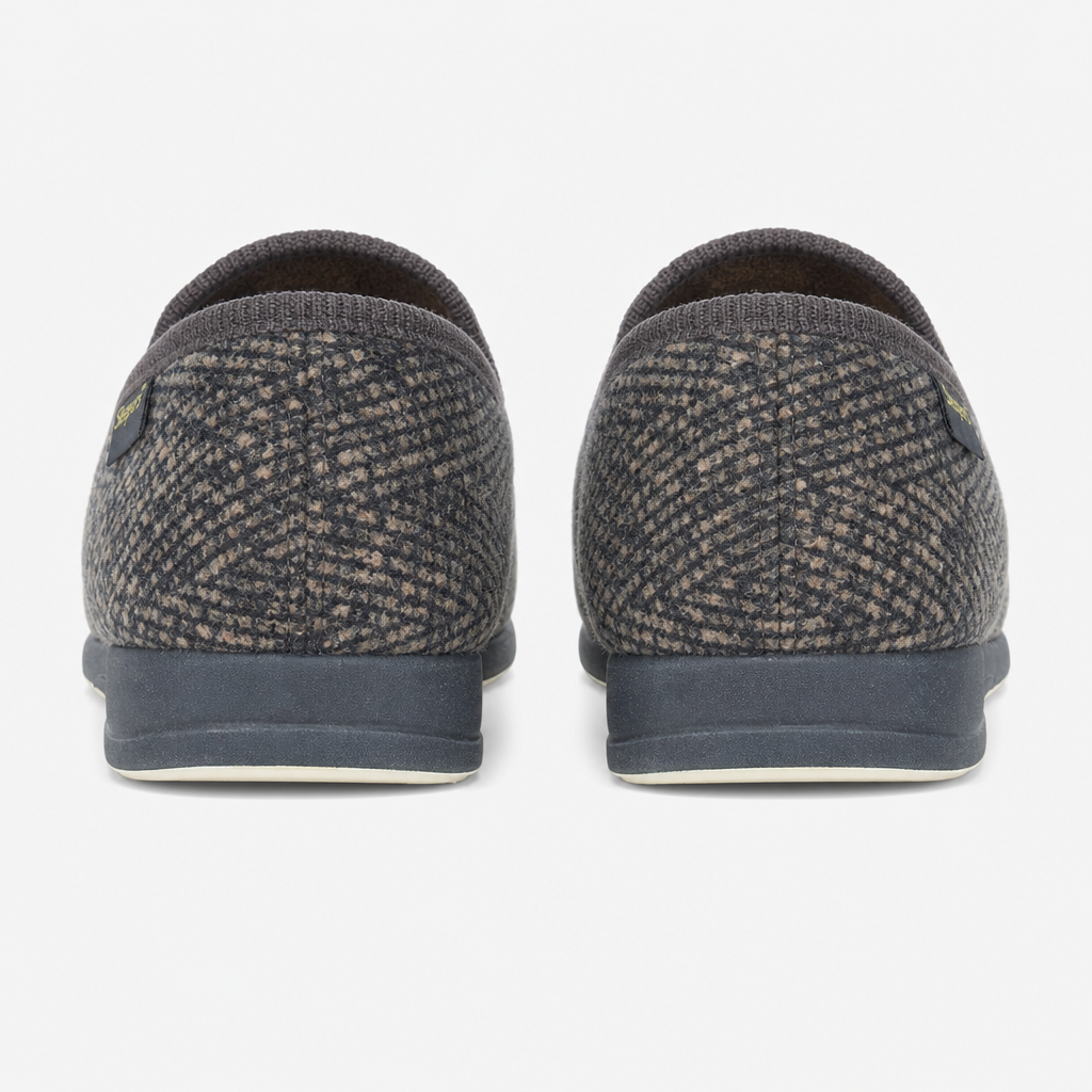 Sleepers JOSEPH Mens Full Slippers Brown Check