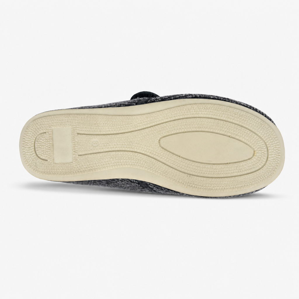 Sleepers WILLIAM Mens Touch Fasten/Velcro Grey Check