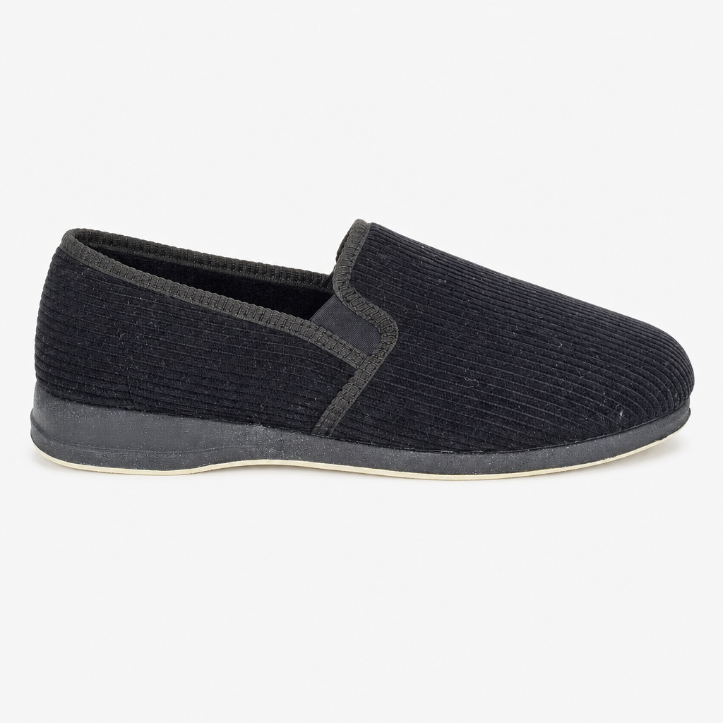 Sleepers PHIL Mens Full Slippers Black