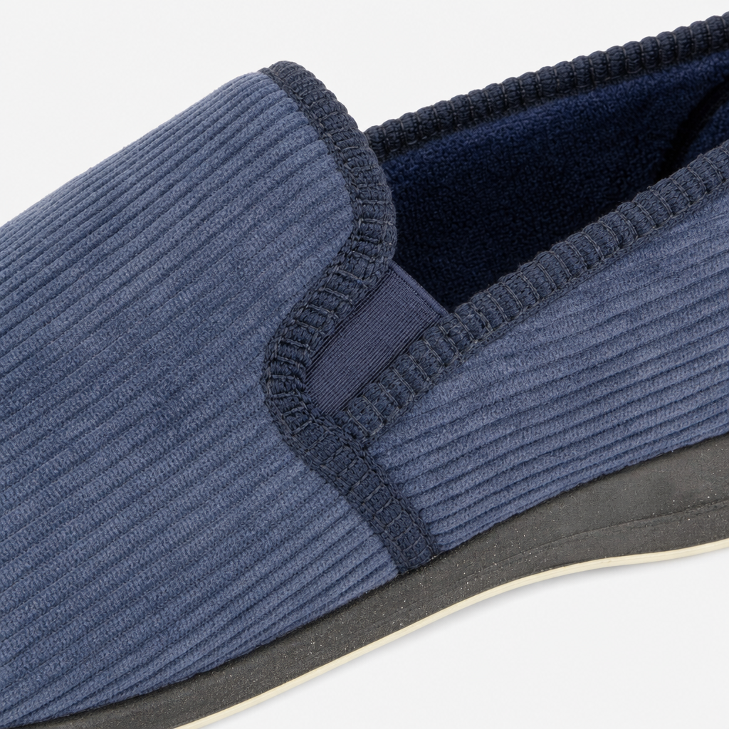 Sleepers PHIL Mens Full Slippers Navy
