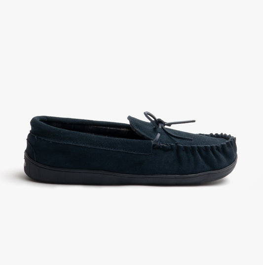 Sleepers Mens Slippers Navy Blue