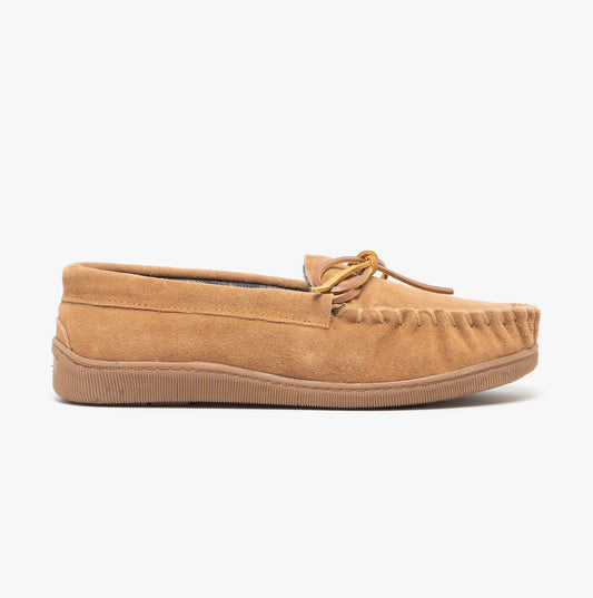 Sleepers ADIE Mens Moccasin Slippers Sand