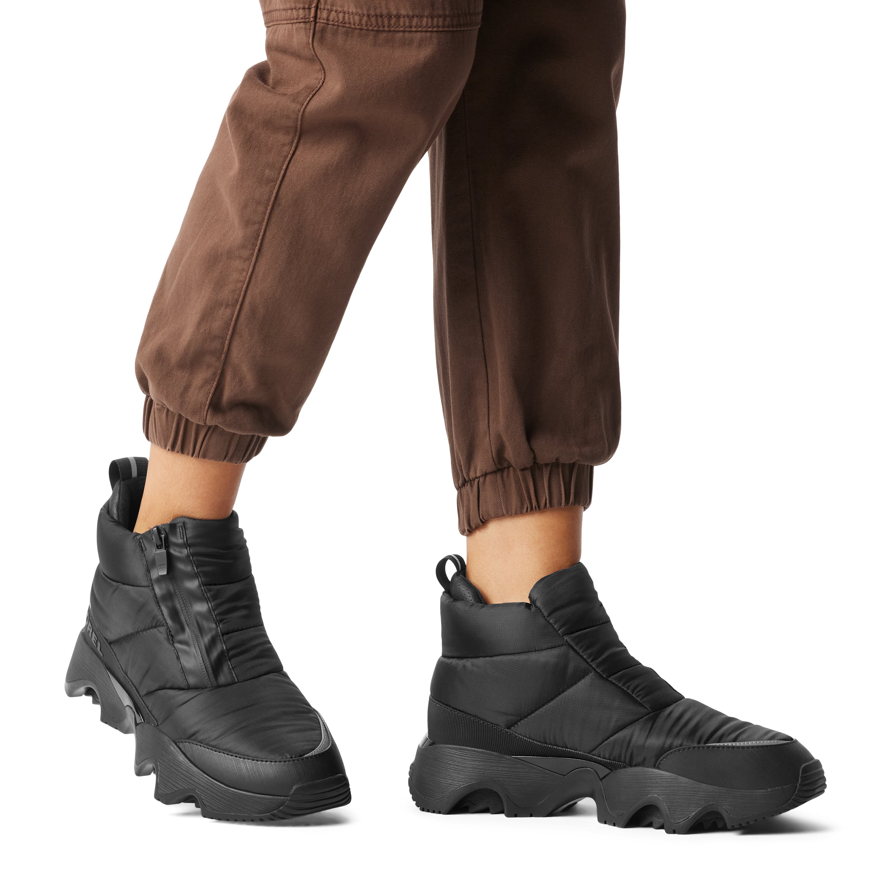 Sorel KINETIC IMPACT PUFFY ZIP Womens Winter Boots Black