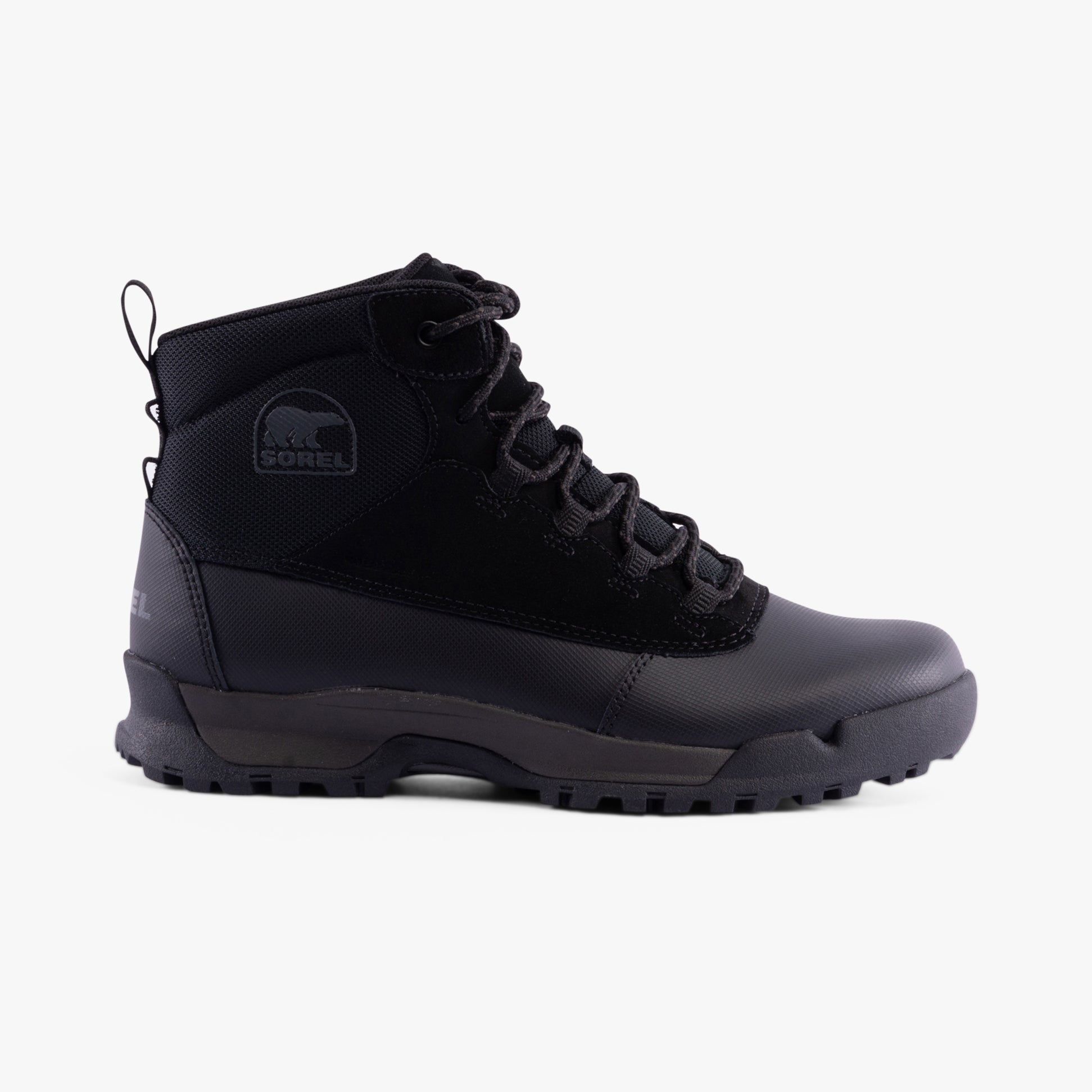 Sorel BUXTON LITE LACE PLUS Mens Winter Boots Black