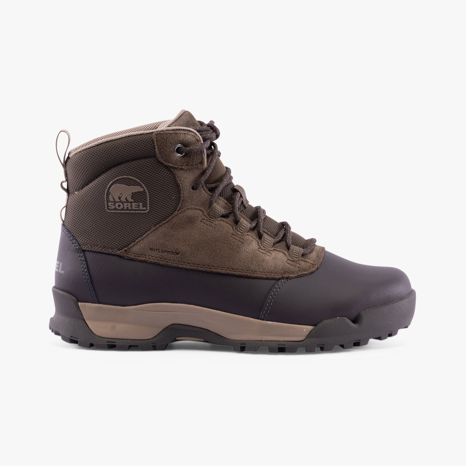 Sorel BUXTON LITE LACE PLUS Mens Winter Boots Brown