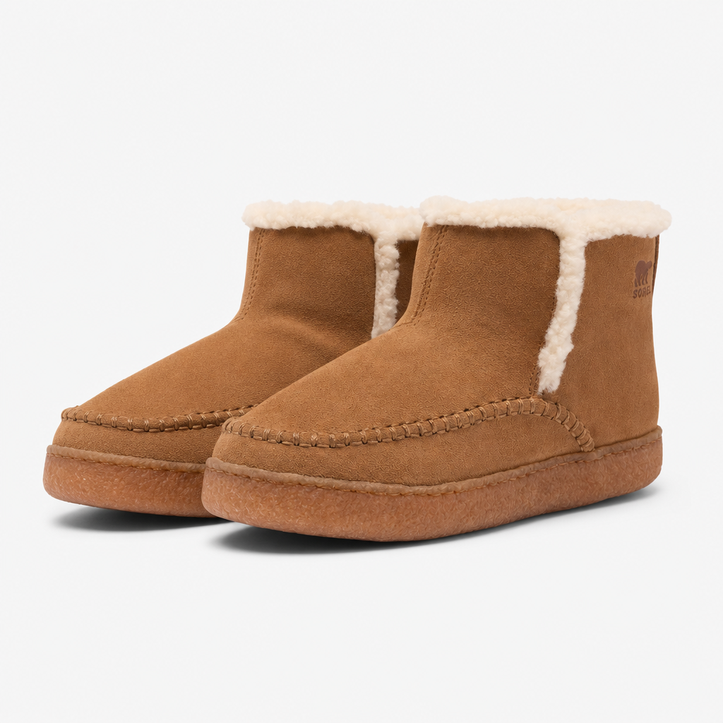 Sorel NAKISKA™ III BOOTIE Womens Slipper Boots Velvet Tan