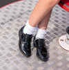 Start-Rite BROGUE PRI Girls Leather Lace Up School Shoes Patent Black