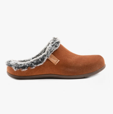 Strive LUXEMBOURG Mens Leather Mule Slippers Classic Tan