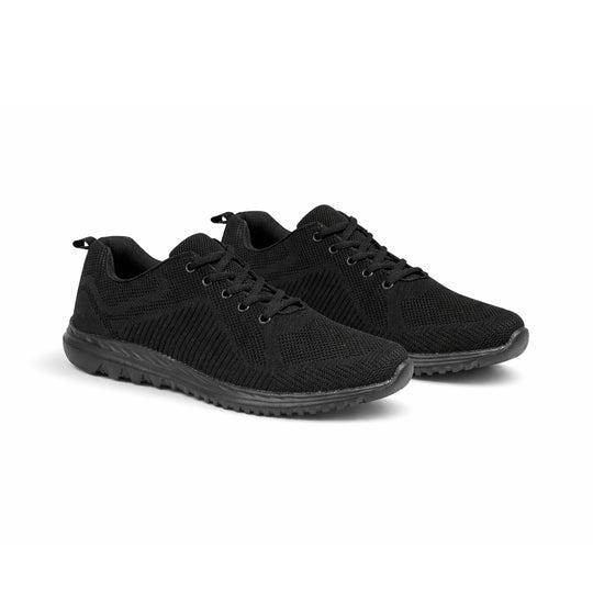 DEK FREEWAY Unisex Mesh Lace Up Trainers Black