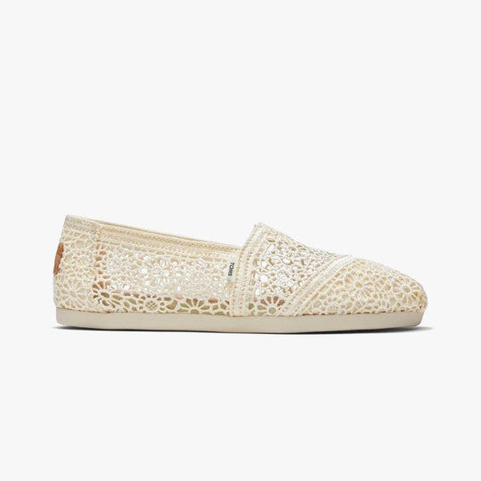 TOMS ALPARGATA Womens Crochet Espadrille Natural