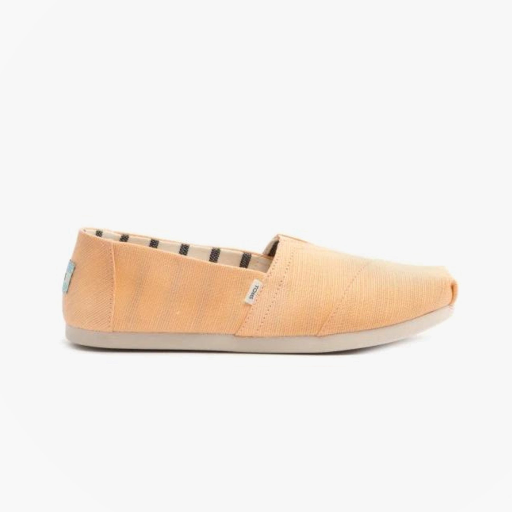 TOMS ALPARGATA Womens Canvas Espadrille Shoes Light Orange