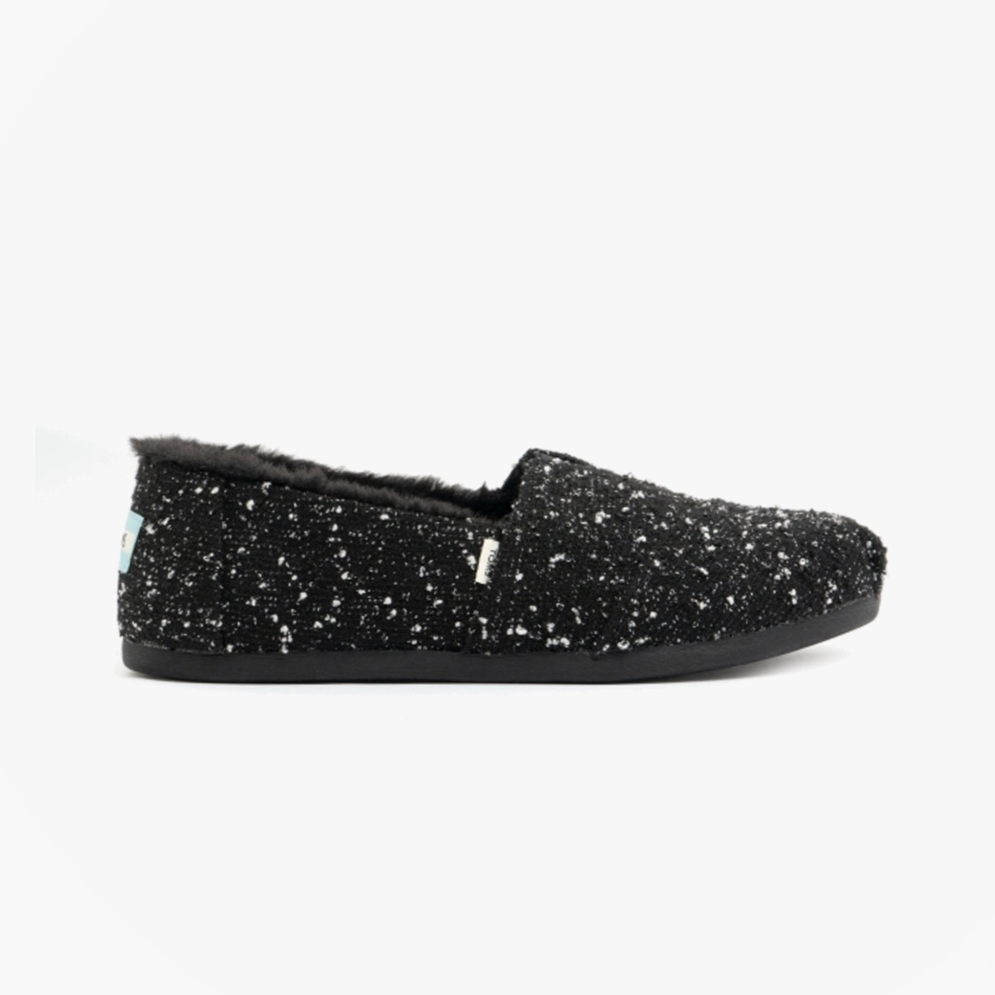 TOMS ALPARGATA Womens Boucle Espadrilles Black