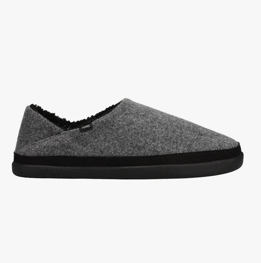TOMS EZRA Womens Full Slippers Dark Grey