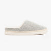 TOMS SAGE Womens Knitted Mule Slippers White