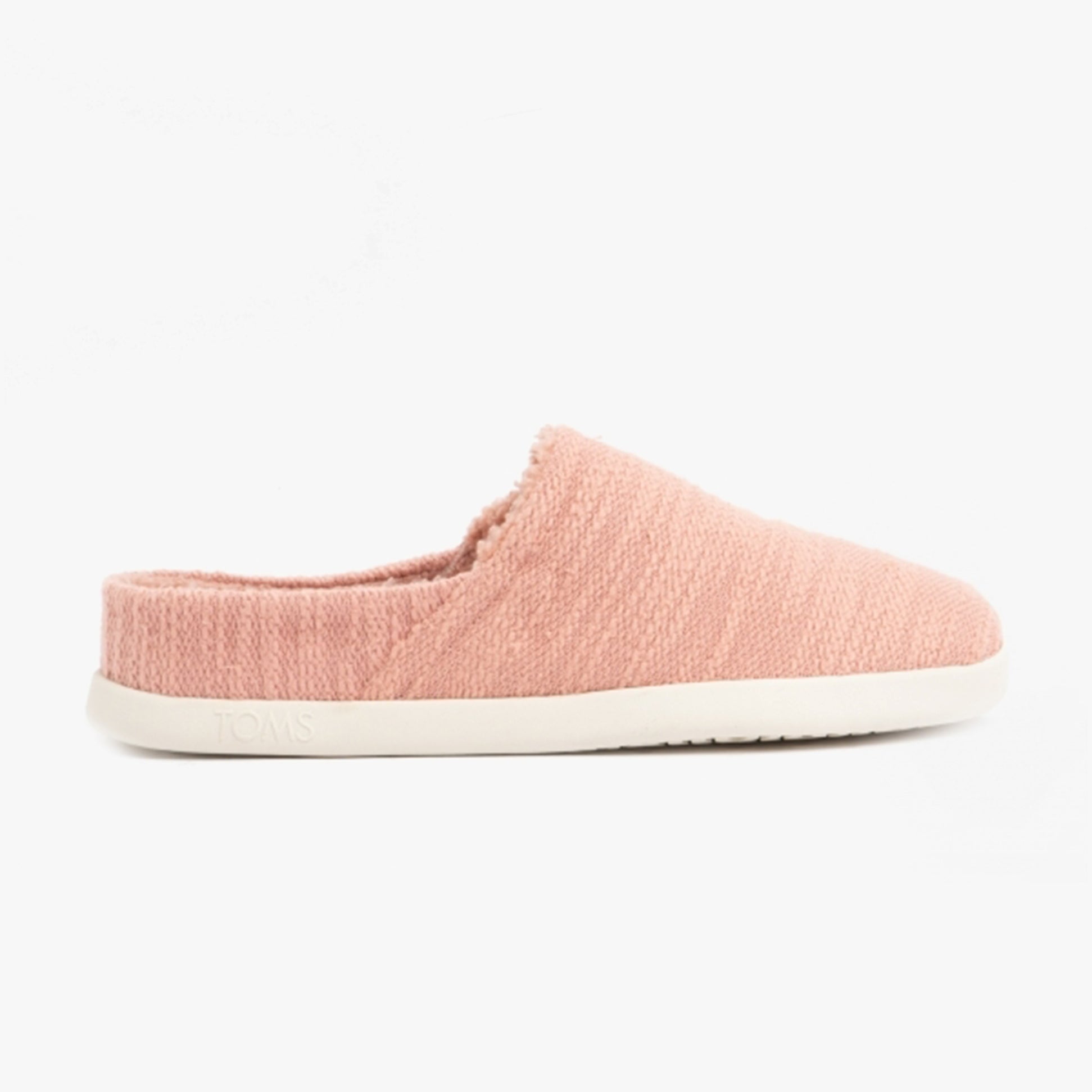TOMS SAGE Womens Cotton Boucle Mule Slippers Pink