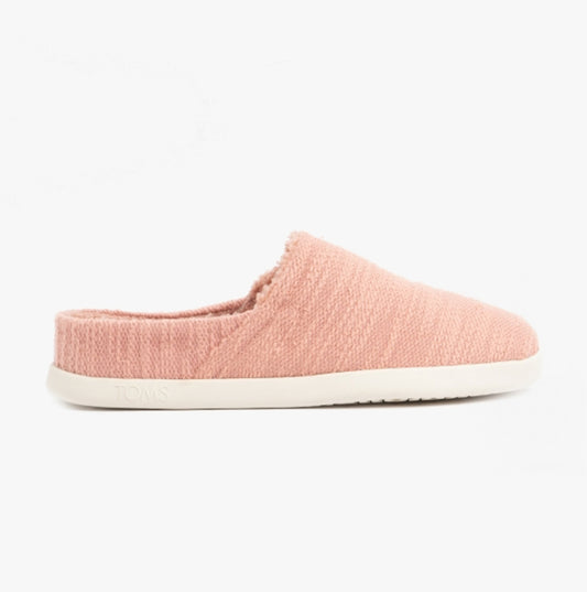 TOMS SAGE Womens Cotton Boucle Mule Slippers Pink