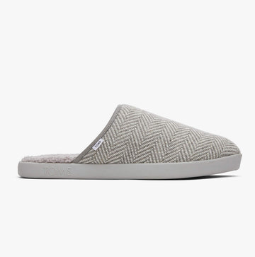 TOMS HARBOR HERRINGBONE Mens Slippers Grey