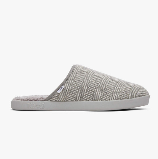 TOMS HARBOR HERRINGBONE Mens Slippers Grey