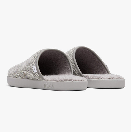 TOMS HARBOR HERRINGBONE Mens Slippers Grey