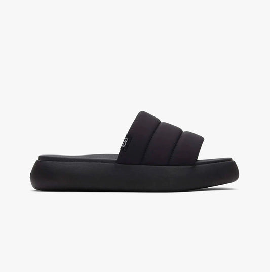 TOMS ALPARGATA MALLOW SLIDE Womens Sandals Black