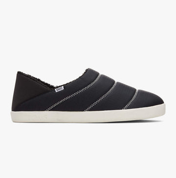 TOMS EZRA QUILTED RIPSTOP Mens Slippers Black
