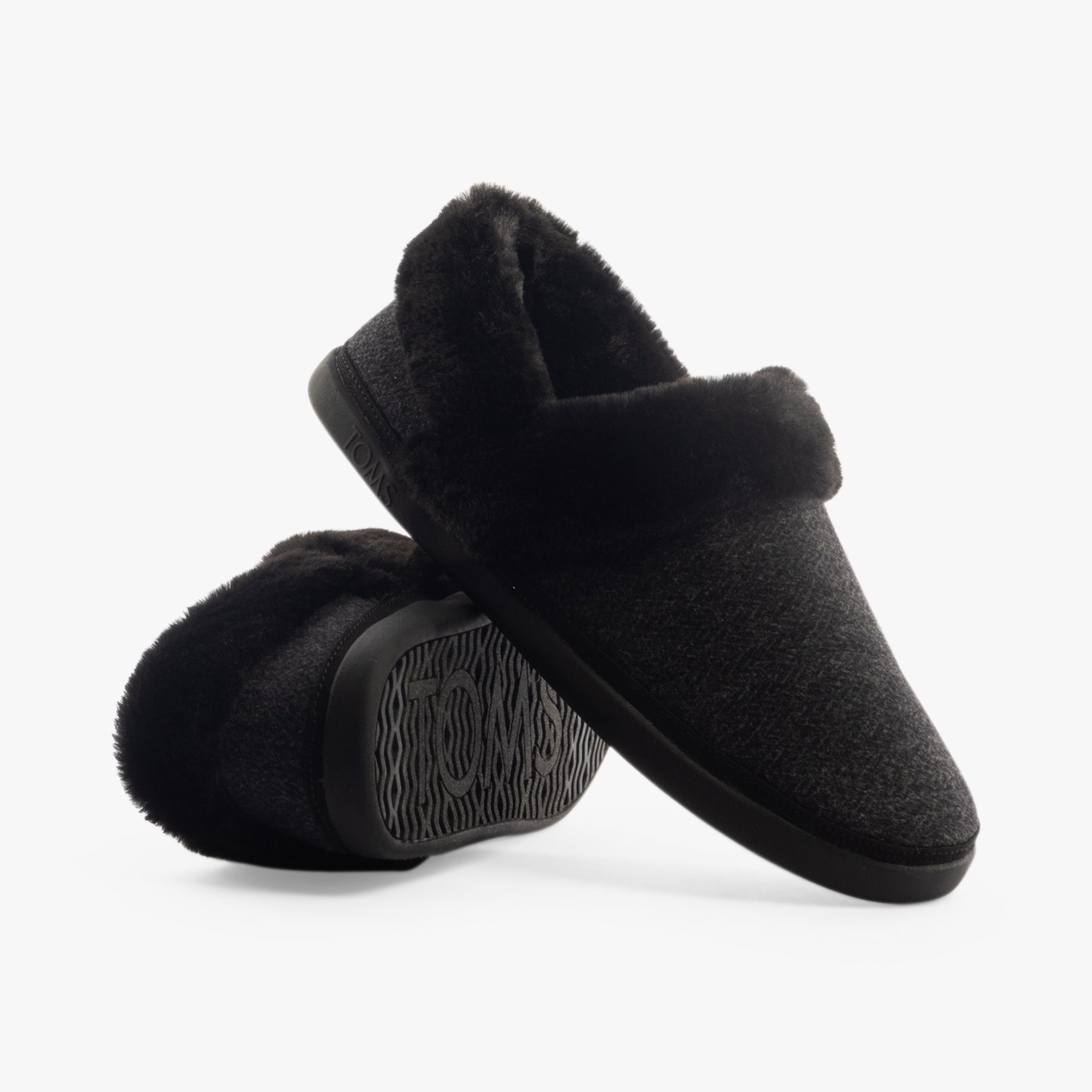 TOMS OSLO Womens Slippers Black