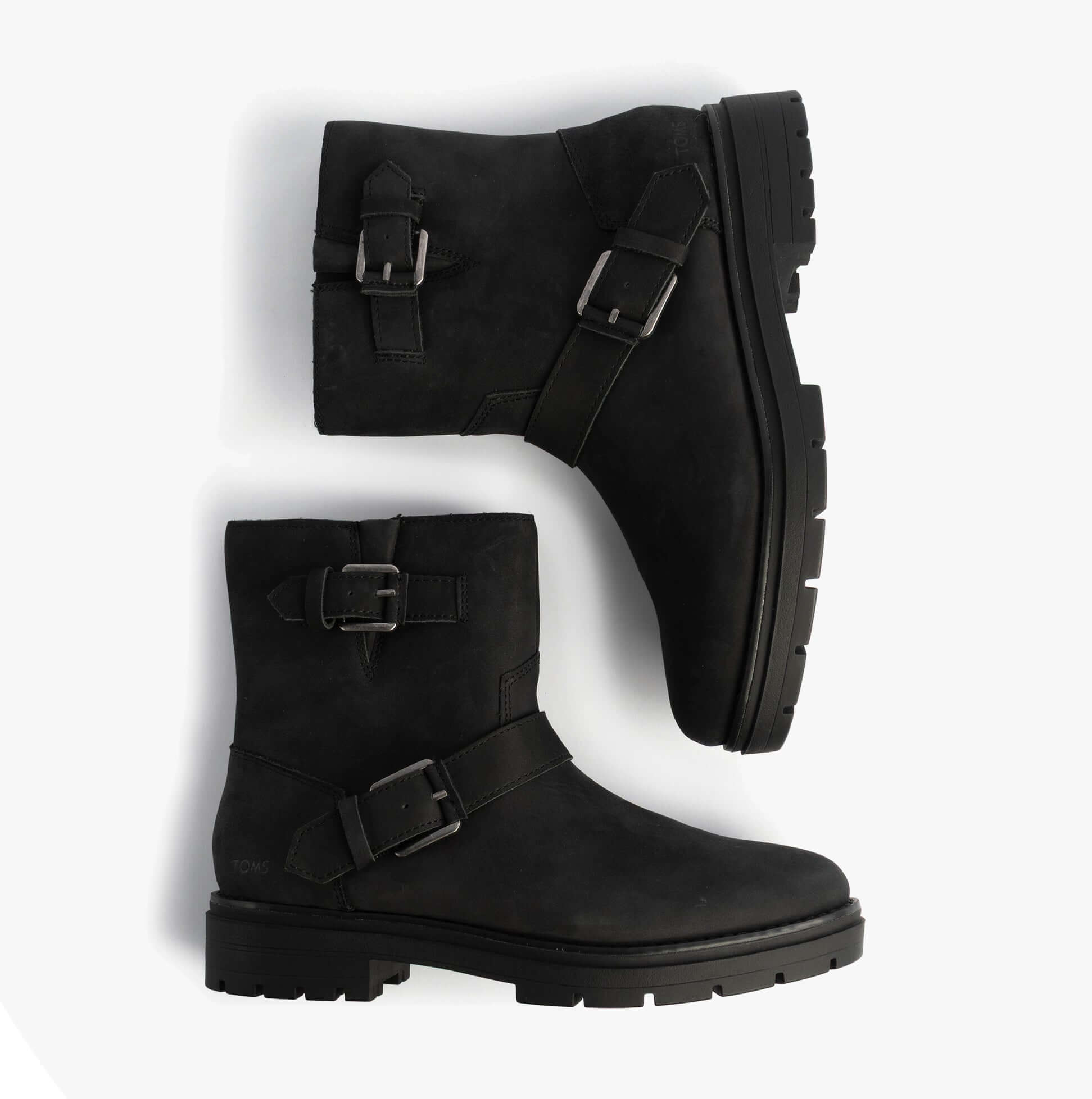 TOMS IONIE MOTO Womens Ankle Boots Black