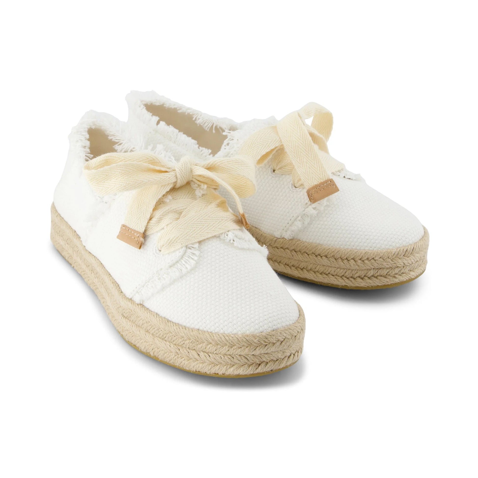 TOMS CAROLINA LACE UP Womens Espadrille Shoes White