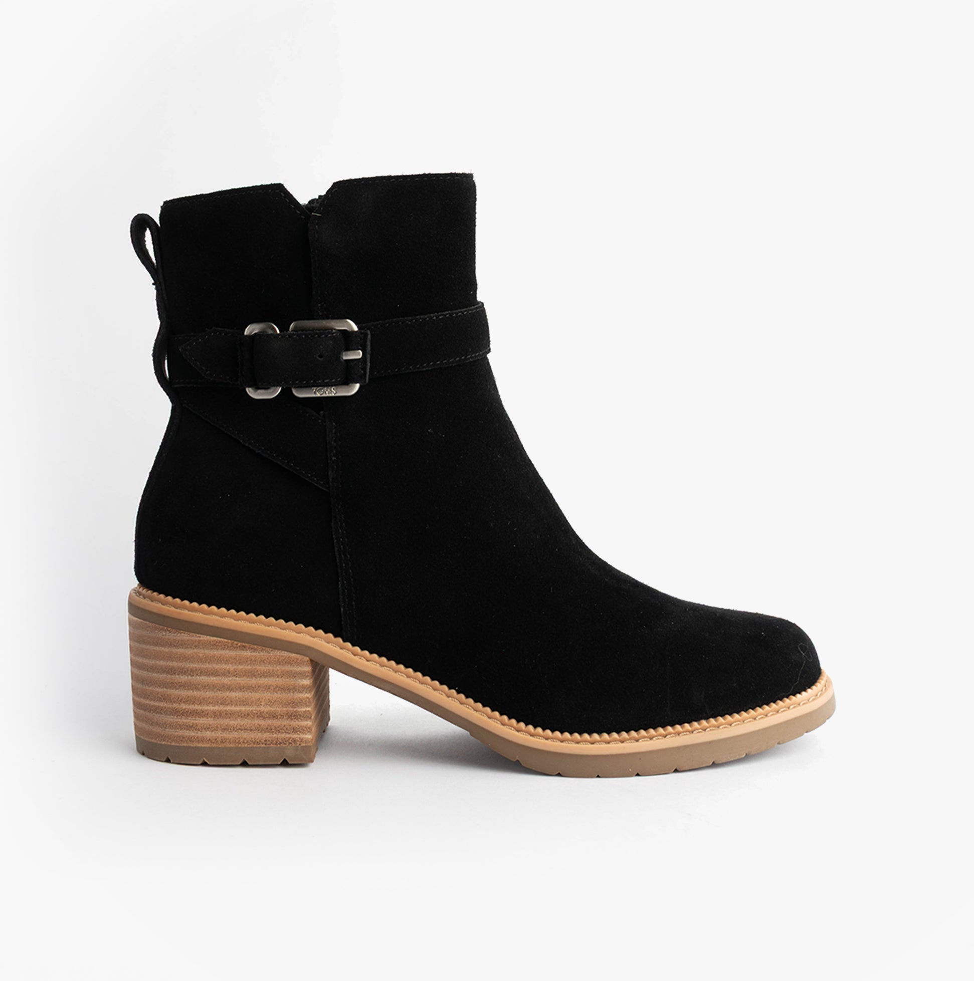 TOMS HAILEY BUCKLE Womens Ankle Boots Black