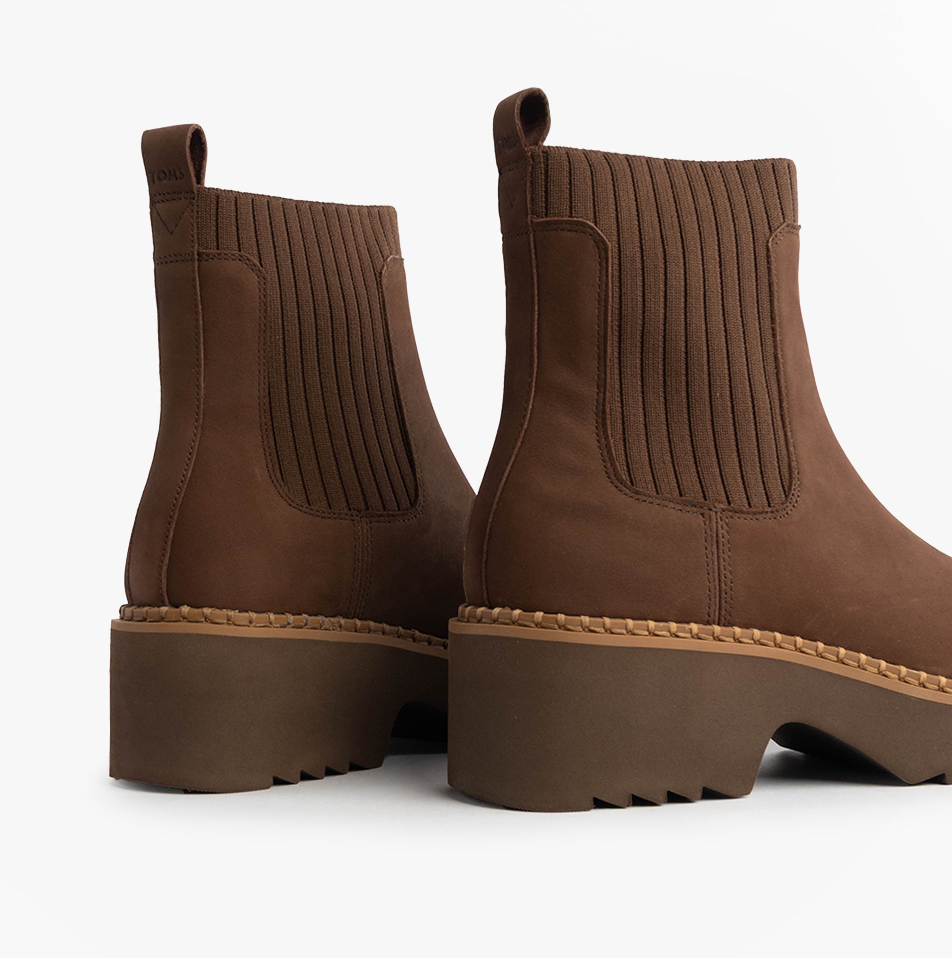 TOMS MILLIE Womens Ankle Boots Dark Brown