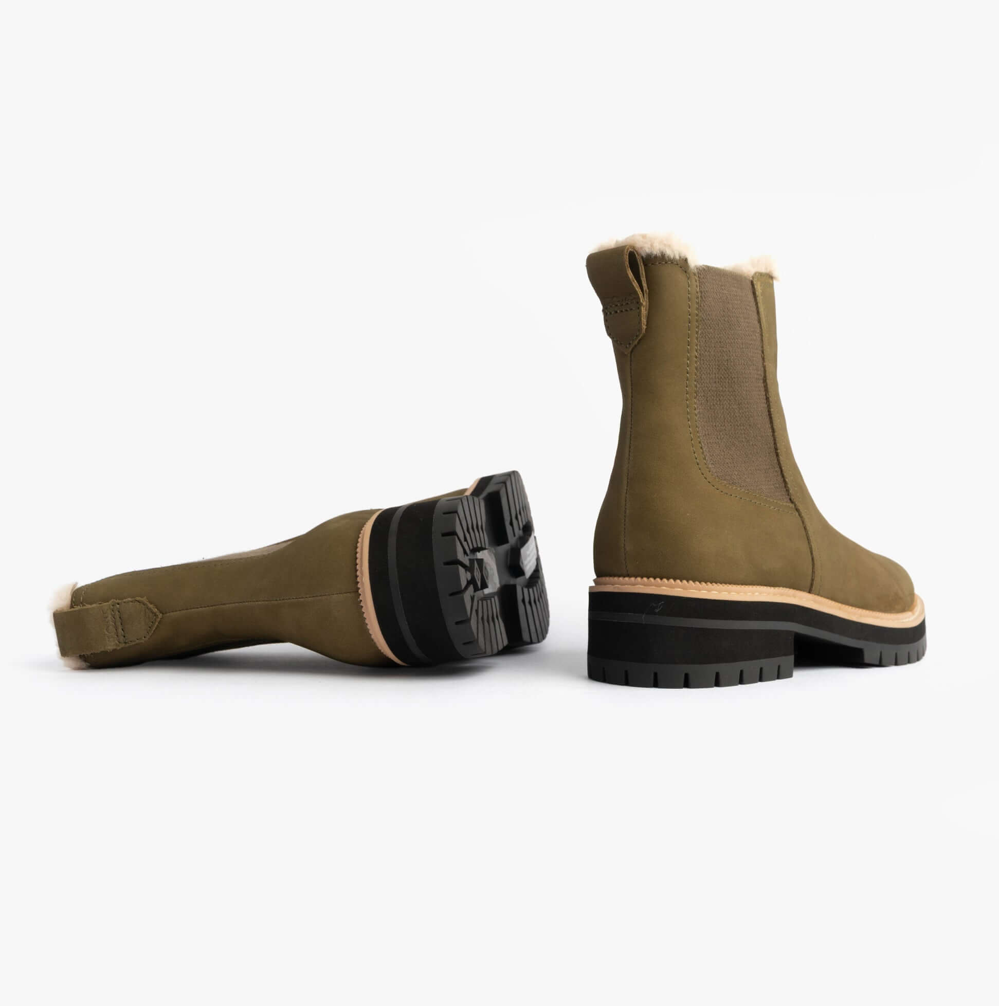 TOMS BENNET Womens Ankle Boots Olive