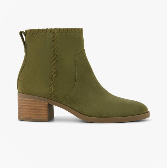 TOMS DELILAH Womens Ankle Boots Olive