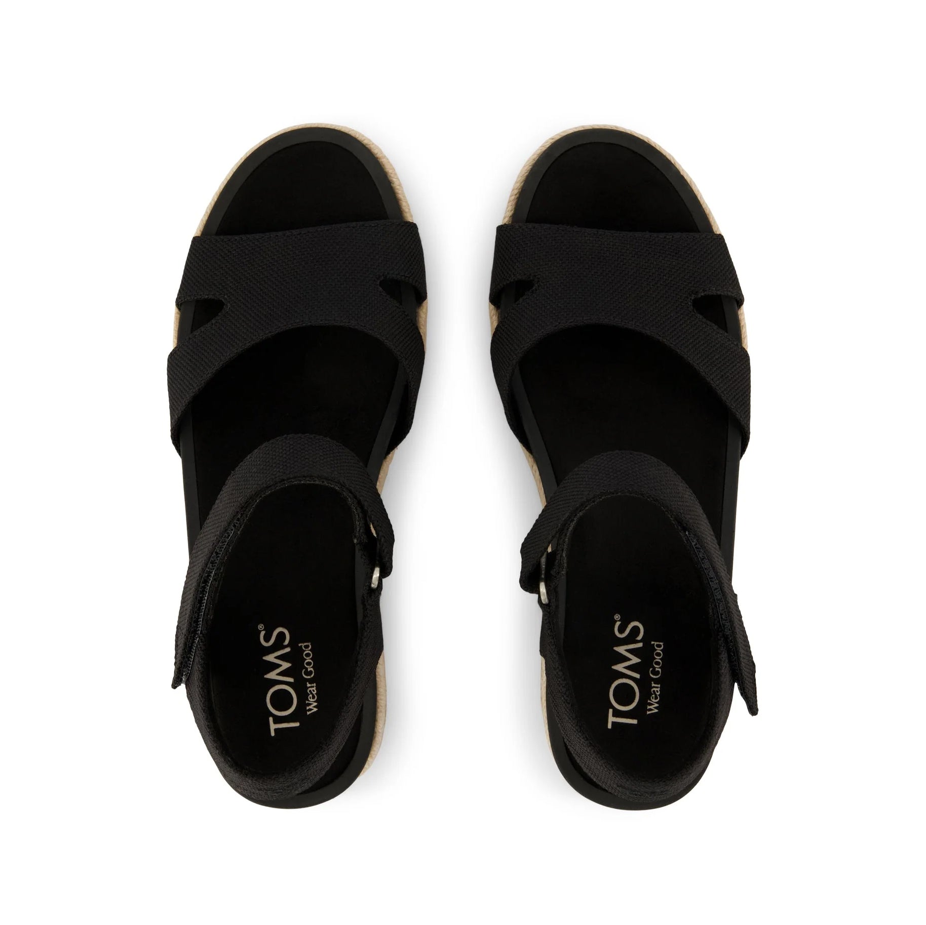 TOMS ALANA Womens Ankle Strap Sandals Black