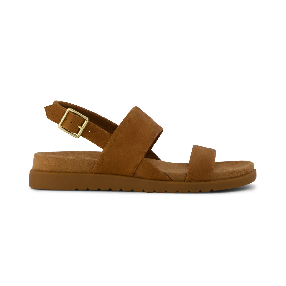 TOMS MARIN Womens Cross Strap Sandals Medium Brown