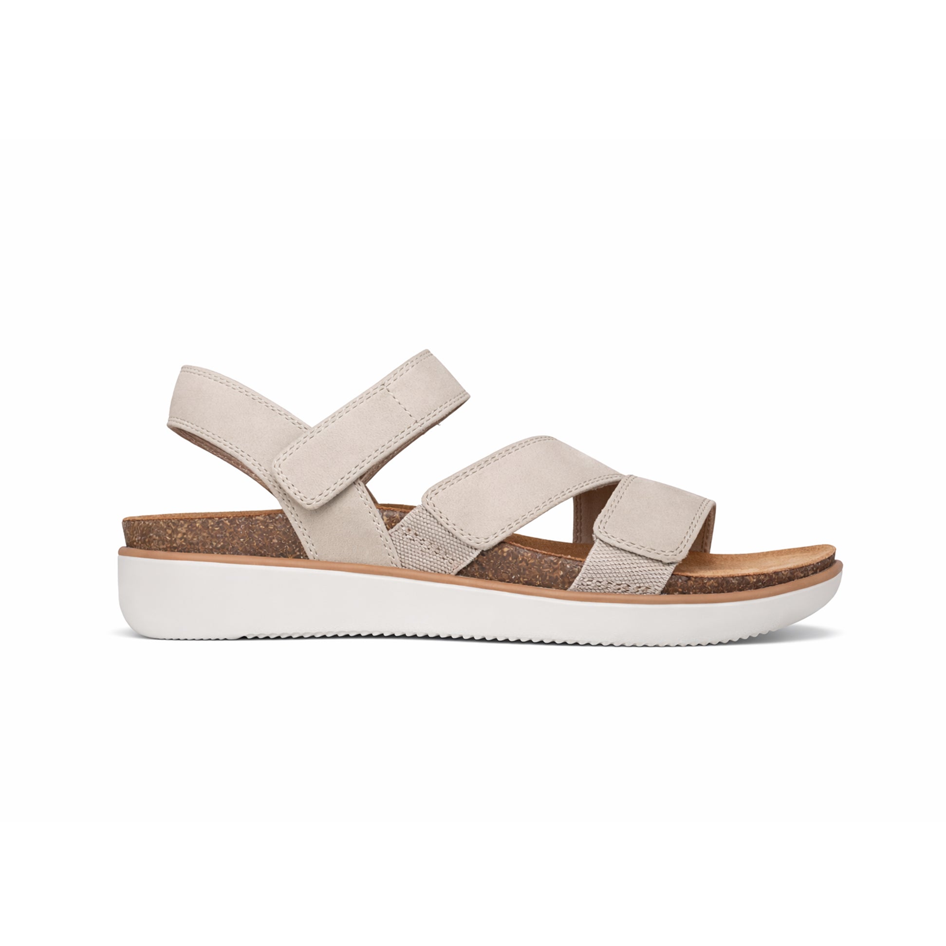 Skechers LIFTED COMFORT Womens Ankle Strap Sandals Taupe