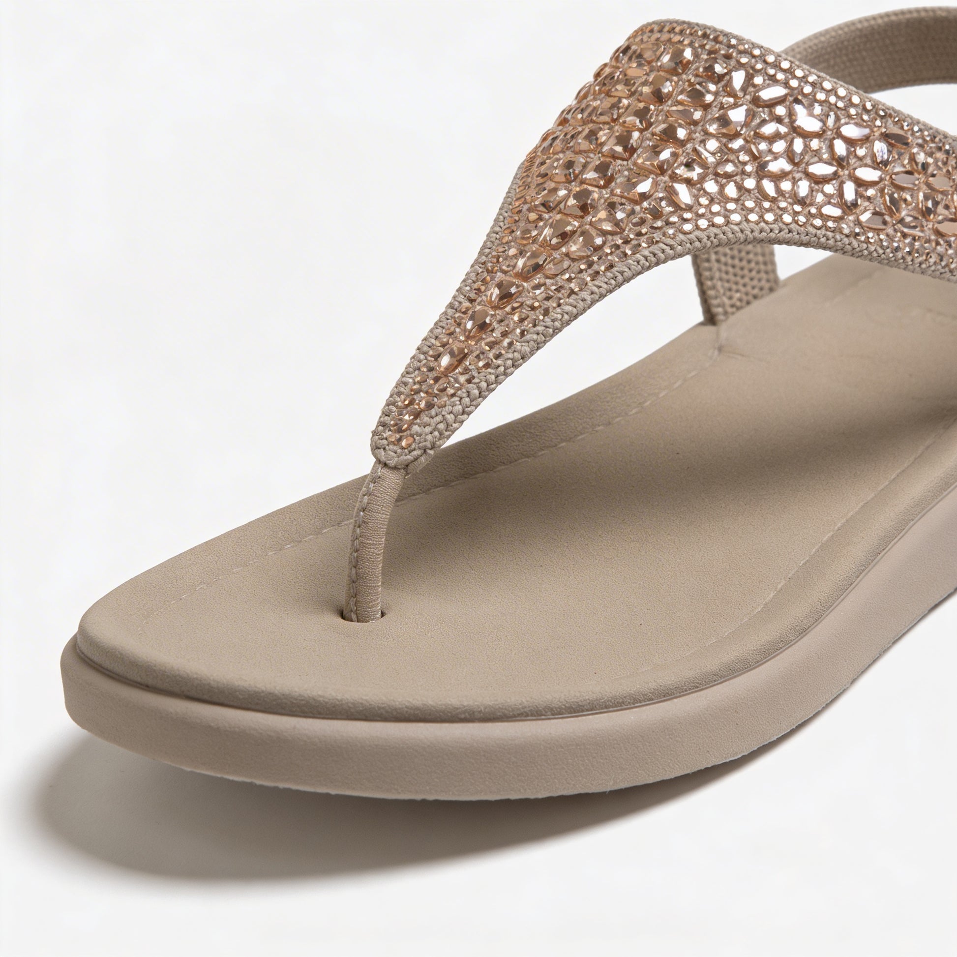 Skechers MEDITATION LUXE-MODERN EVENT Womens Slingback Sandals Taupe