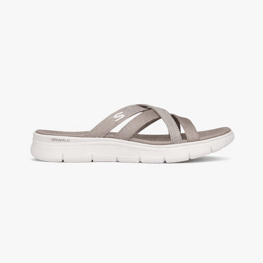 Skechers GO WALK FLEX SANDAL-SSSELENA Womens Mules Sandals Taupe