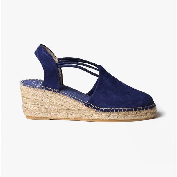 Toni Pons TREMP Womens Wedge Sandals Navy