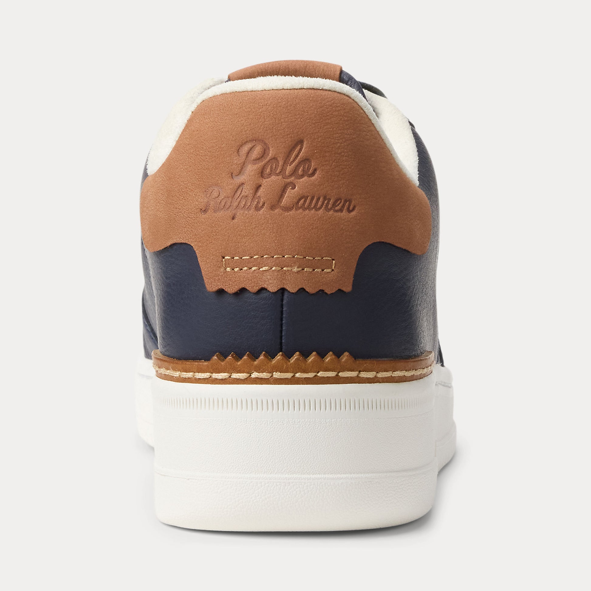 Polo Ralph Lauren MASTERS CRT Mens Court Trainers Navy/Tan