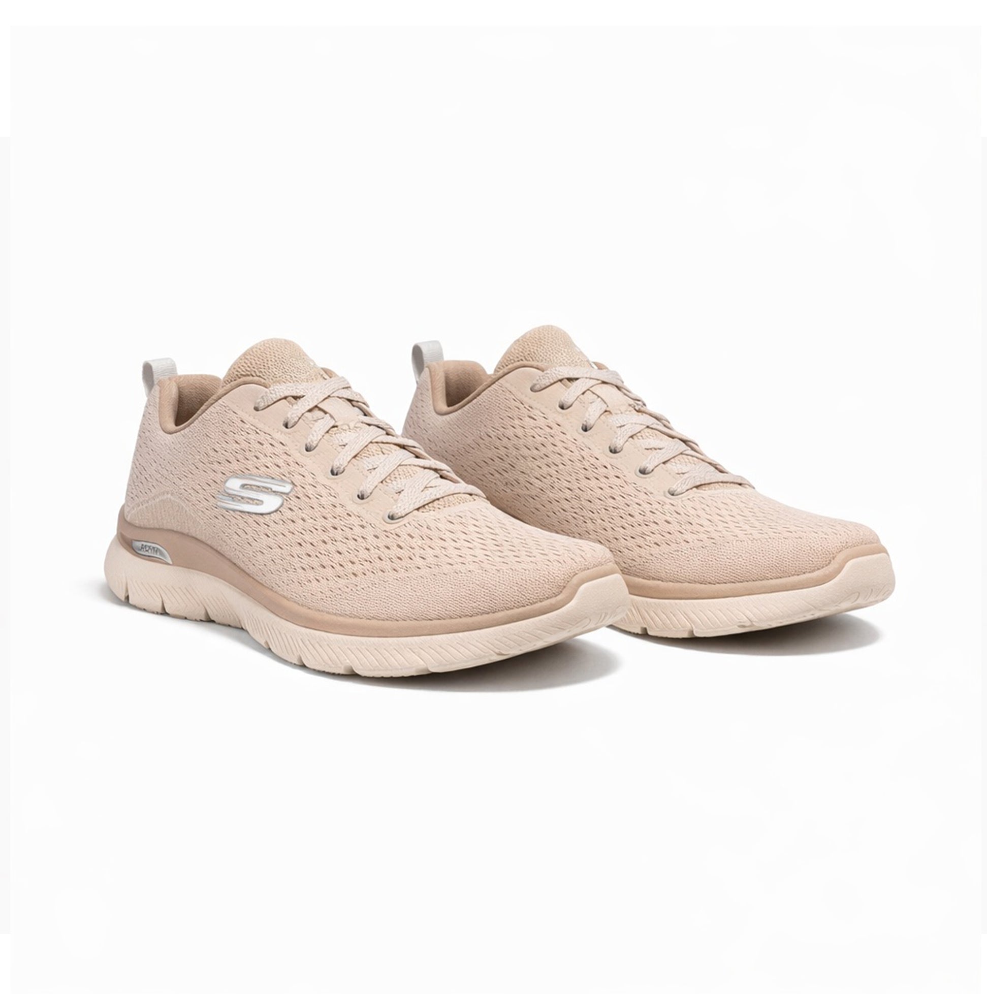 Skechers ARCH FIT SUMMITS - DAILY FLOW Womens Performance Trainers Natural/Taupe