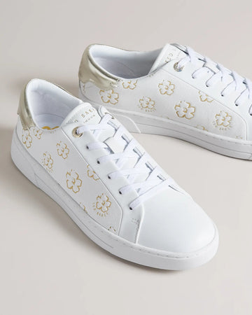 Ted Baker TALIY Womens Trainers White/Gold
