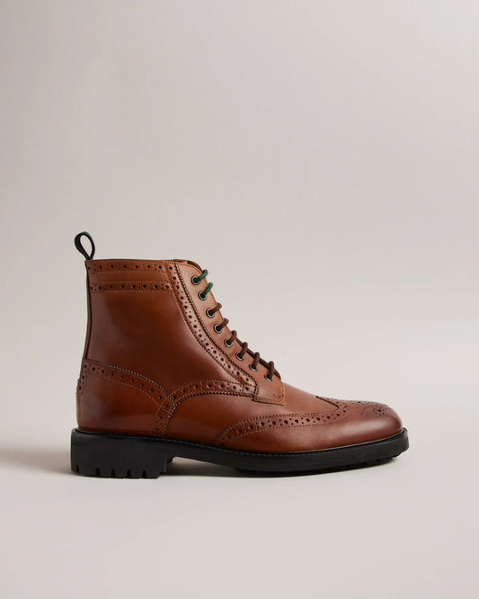 Ted Baker JAKOBE Mens Lace Up Boots Tan