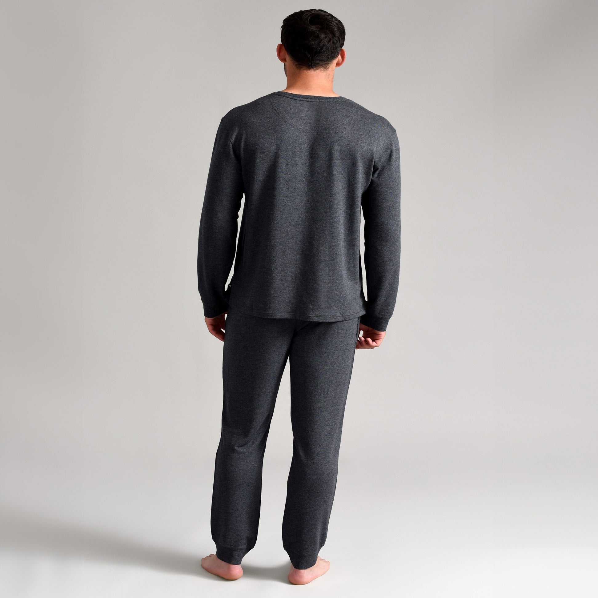 Ted Baker SUPER SOFT Long Sleeve Top Mens Dark Grey