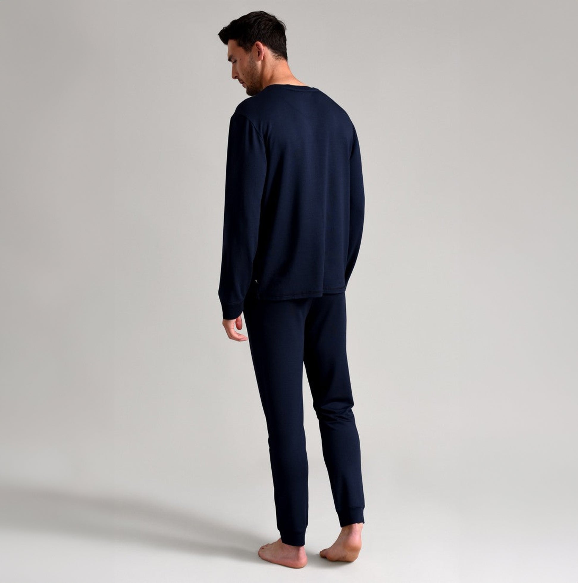 Ted Baker SUPER SOFT Long Sleeve Top Mens Navy