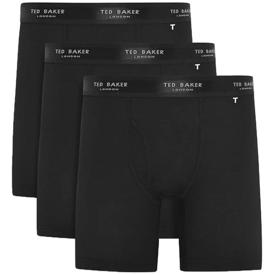 Ted Baker 3-Pack Cotton Boxer Briefs Mens Black