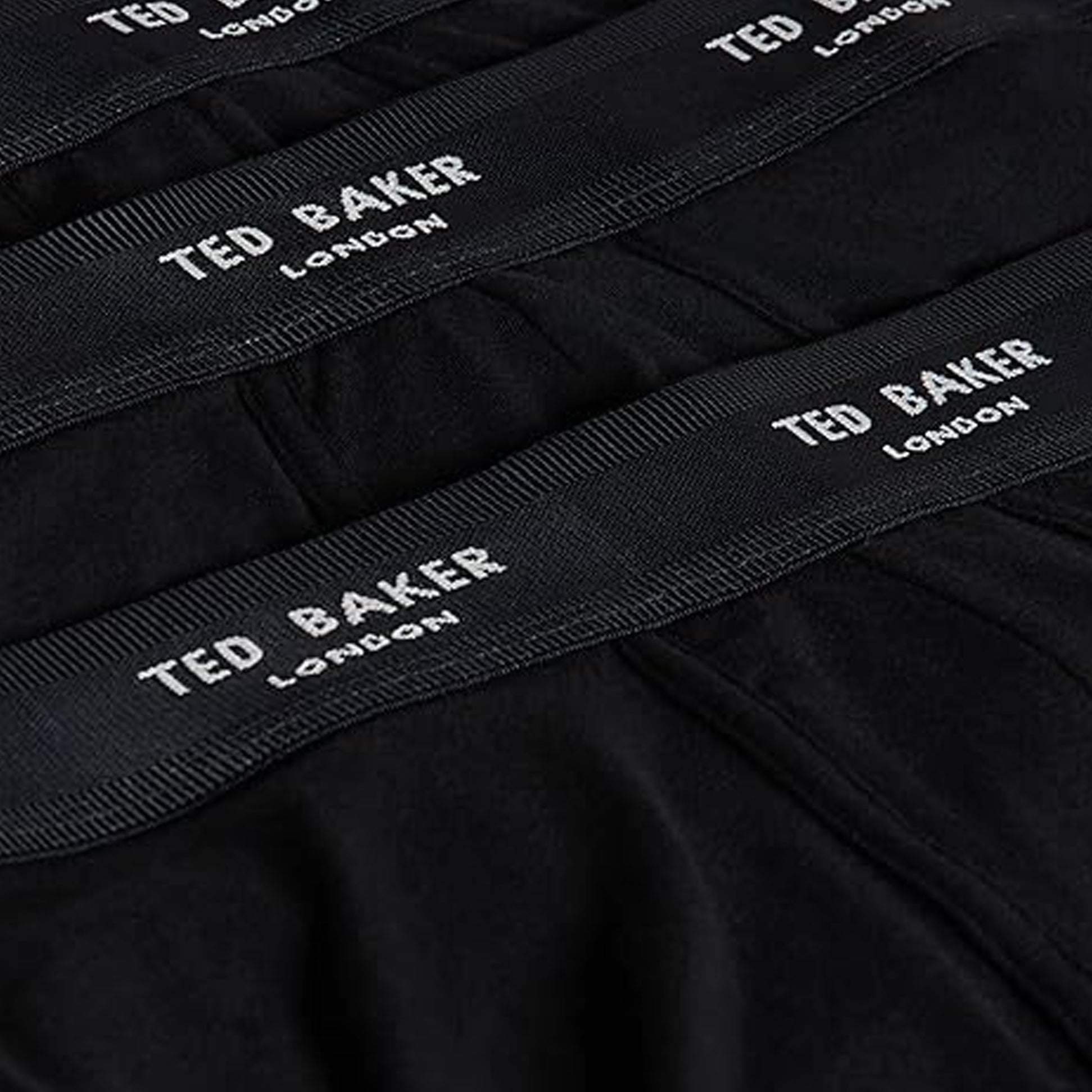 Ted Baker 3-Pack Cotton Trunks Mens Black