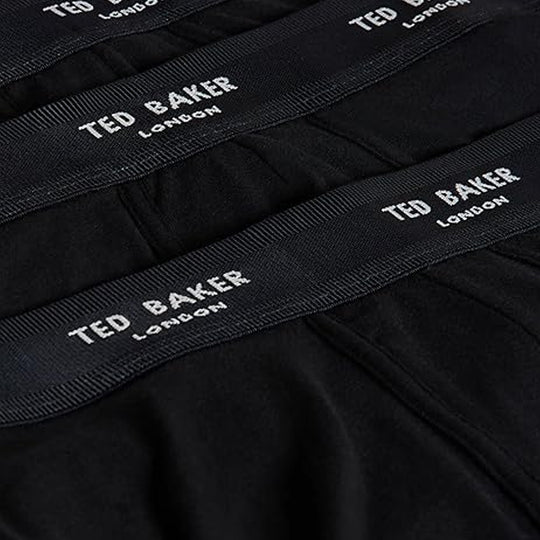 Ted Baker 3-Pack Cotton Trunks Mens Black